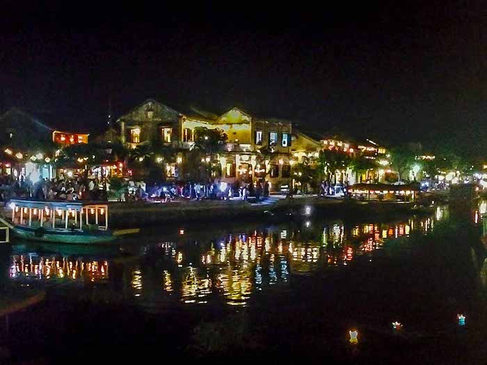 night view of hanoi city vietnam