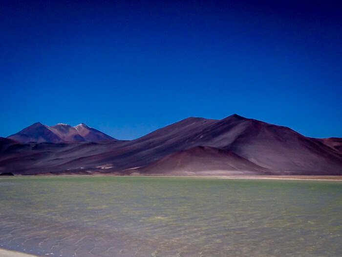 a lake in a national reserve in atacama desert chile