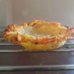 a potato dish baked in oven toaster grill