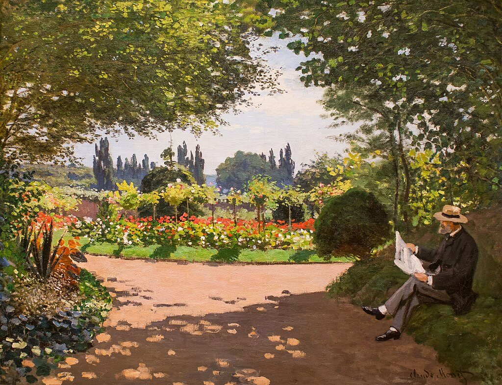 Claude_Monet,_Adolphe_Monet_in_the_Garden_of_Le_Coteau_at_Sainte-Adresse,_1867 used as feature image for article on daily small habits