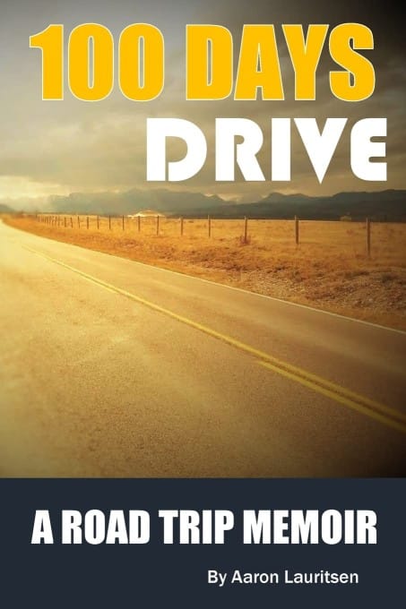 100 days drive travel memoir book cover