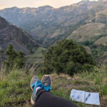 writing about travel on the mountain in-the-mehli-forest-himachal himalayas