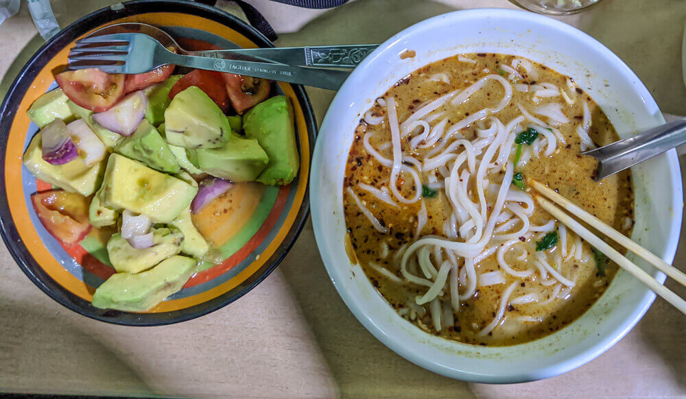 12 Myanmar Traditional Food – Eating My Way Through Burma 31 inlelakemyanmar-avocado-salad-noodle-soup-shan-traditional-food