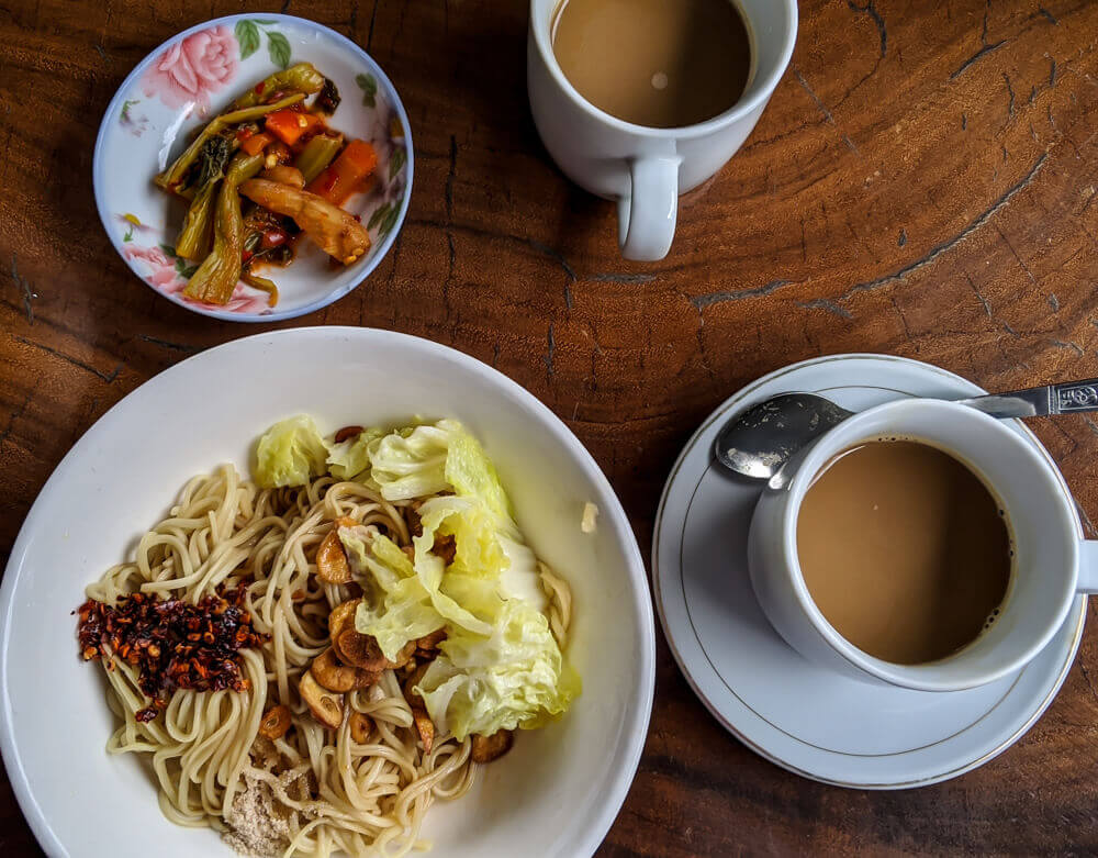 12 Myanmar Traditional Food – Eating My Way Through Burma 33 myanmar-traditional-food-shan-noodles-chai