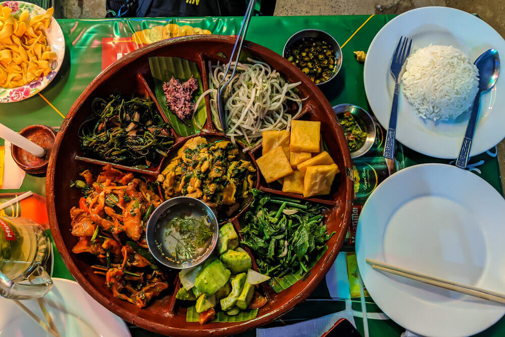 shan traditional food yangon meal myanmar