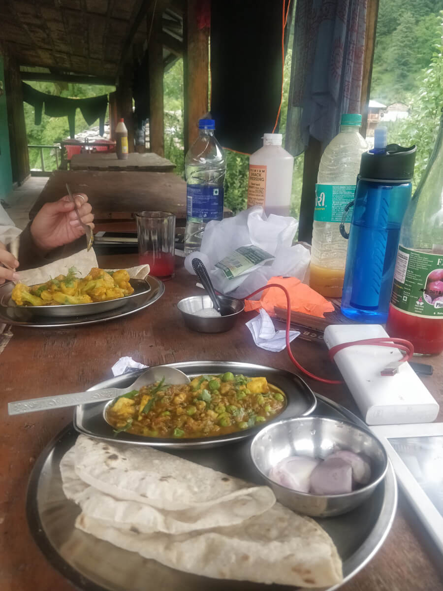 food in homestays of india kalga himachal