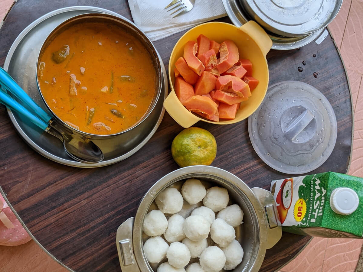food in homestays of india madikeri