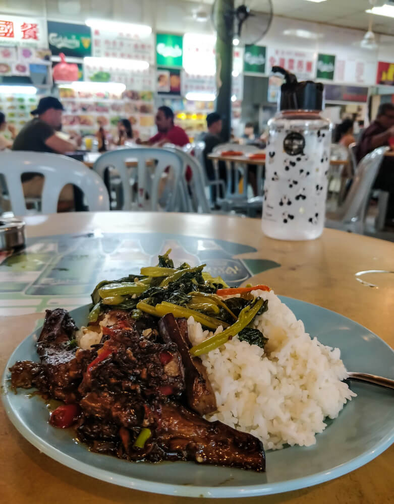 My Journey With Street Food of Malaysia – A Photo Essay 36 rice, fish, and vegetables in a Penang food court