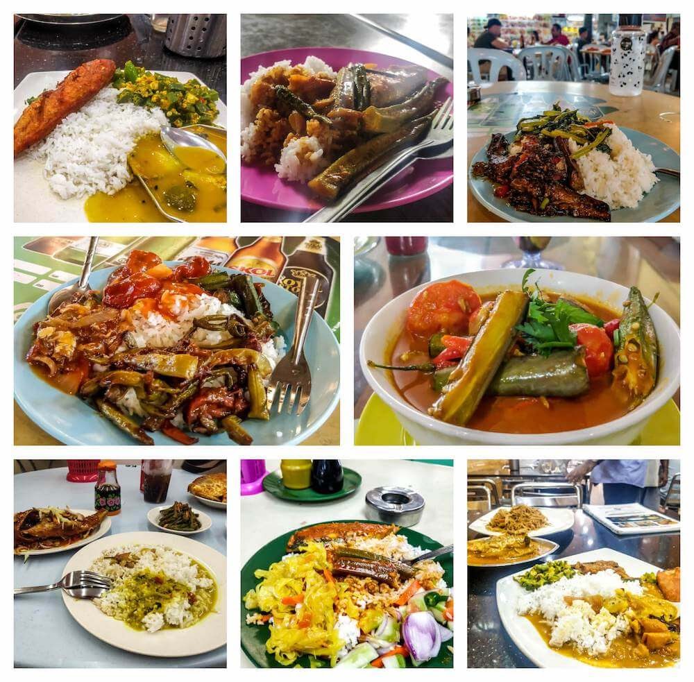My Journey With Street Food of Malaysia – A Photo Essay 3 various nasi kandar i ate in one month in malaysia