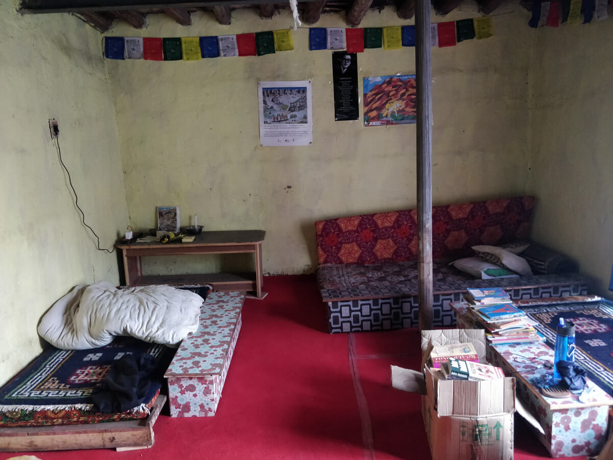 room in homestay in spiti valley