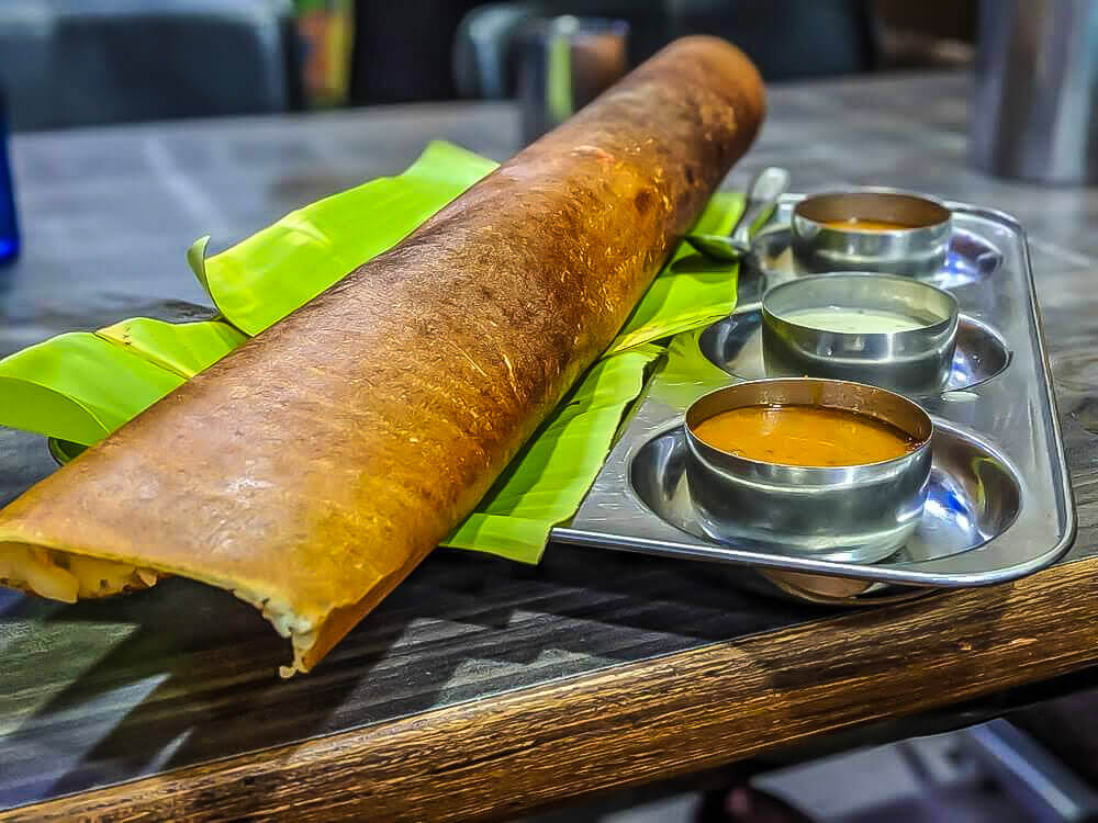 masala dosa on the road to hampi