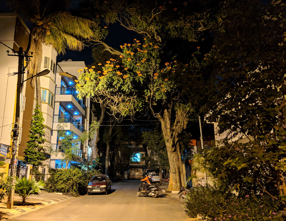 night street in bangalore
