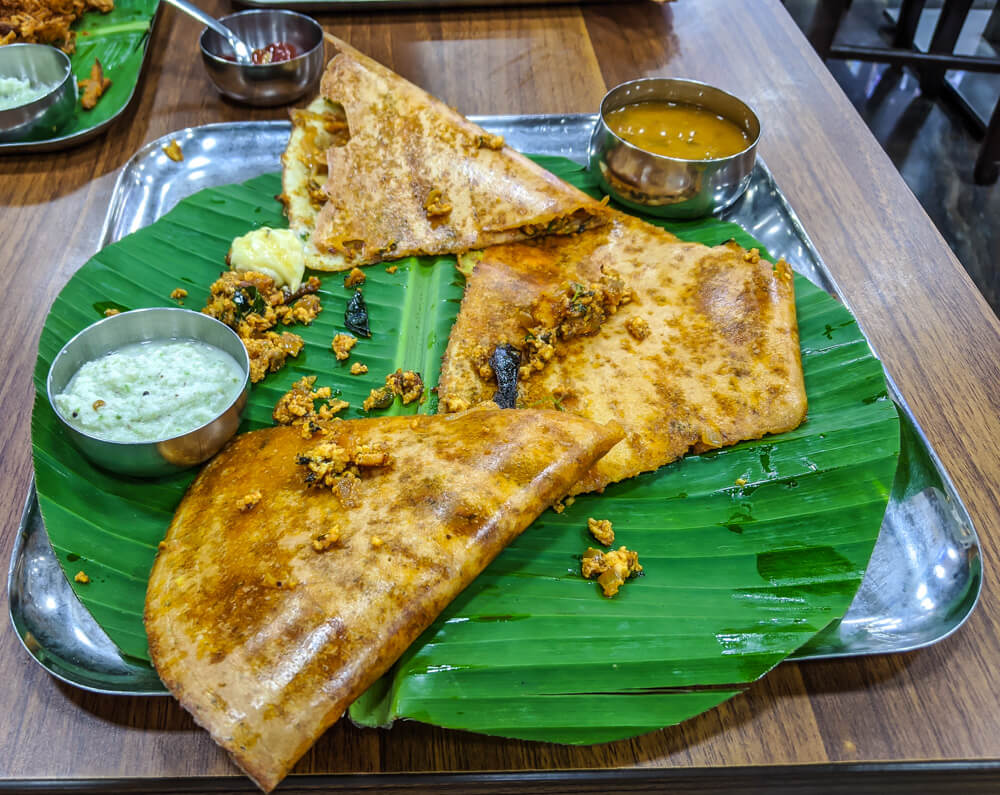 paneer masala dosa in chikmagalur