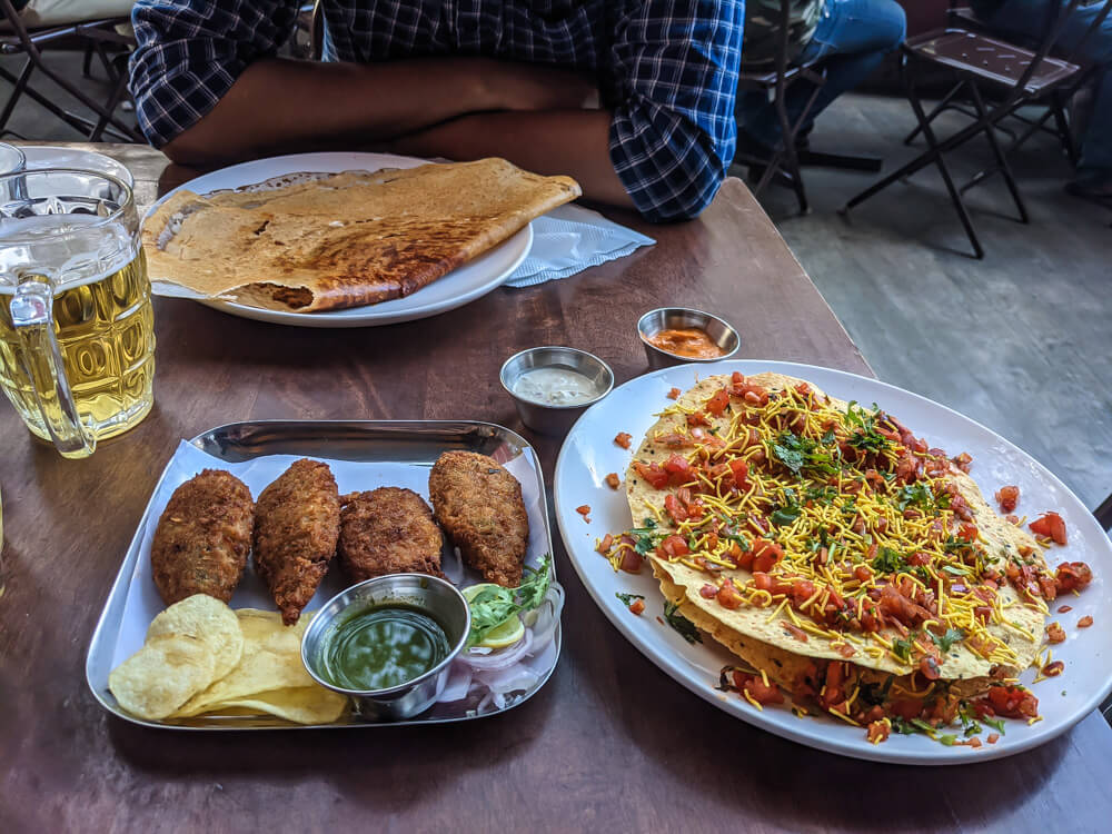Relishing Crunchy and Soft South Indian Dosas 12 plain dosa at Bobs bar in Bangalore