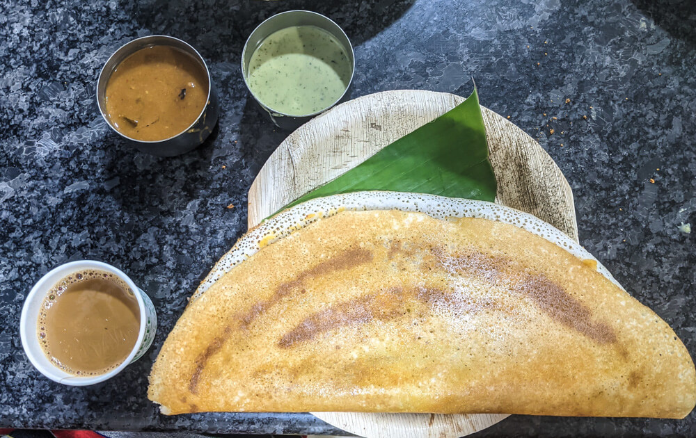 Relishing Crunchy and Soft South Indian Dosas 3 plain dosa in bangalore karnataka