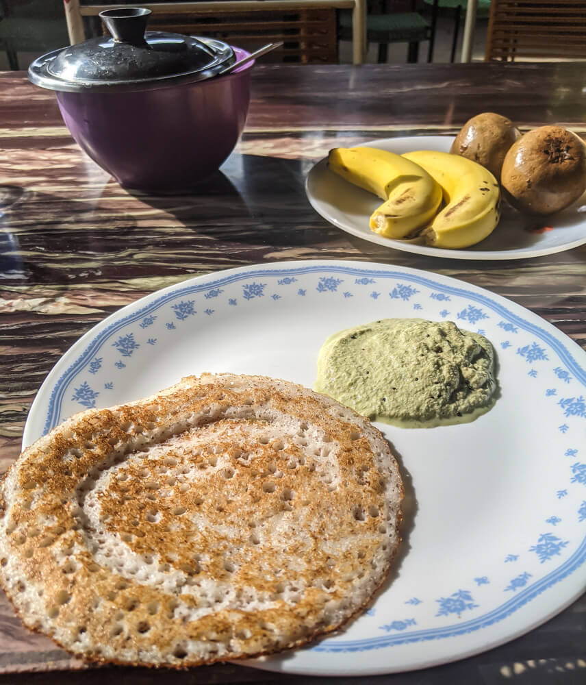 plain dosa in bangalore with coconut chutney