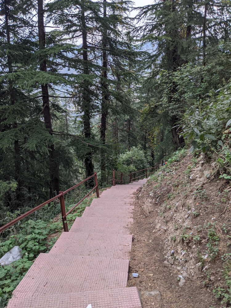 Loitering Around Shakrala (Mehli) Village, Shimla – In Photos 10 staircase-down-the-road-from-main-highway-to-mehli