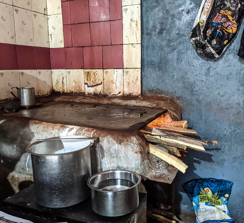 the surface smeared with oil for benne dosa in karnataka