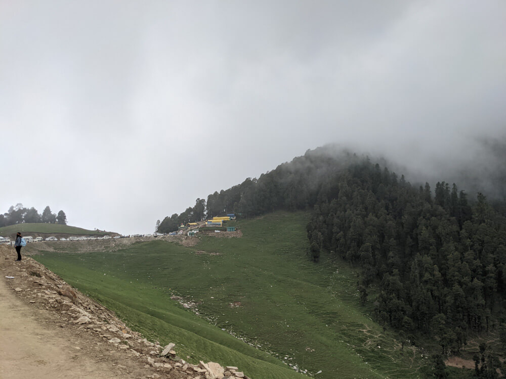 We Dared to Hike to Shikari Devi Temple (Mandi Himachal) On Our Own 39 crowded road to shikari