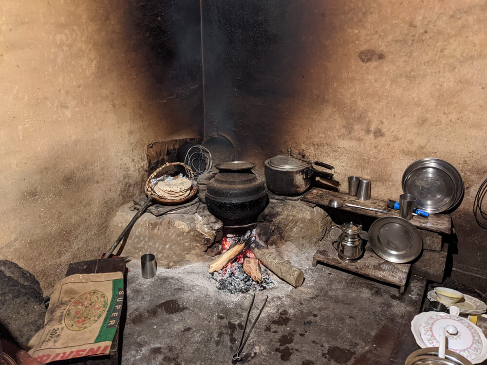 kitchen at forest rest house shikari