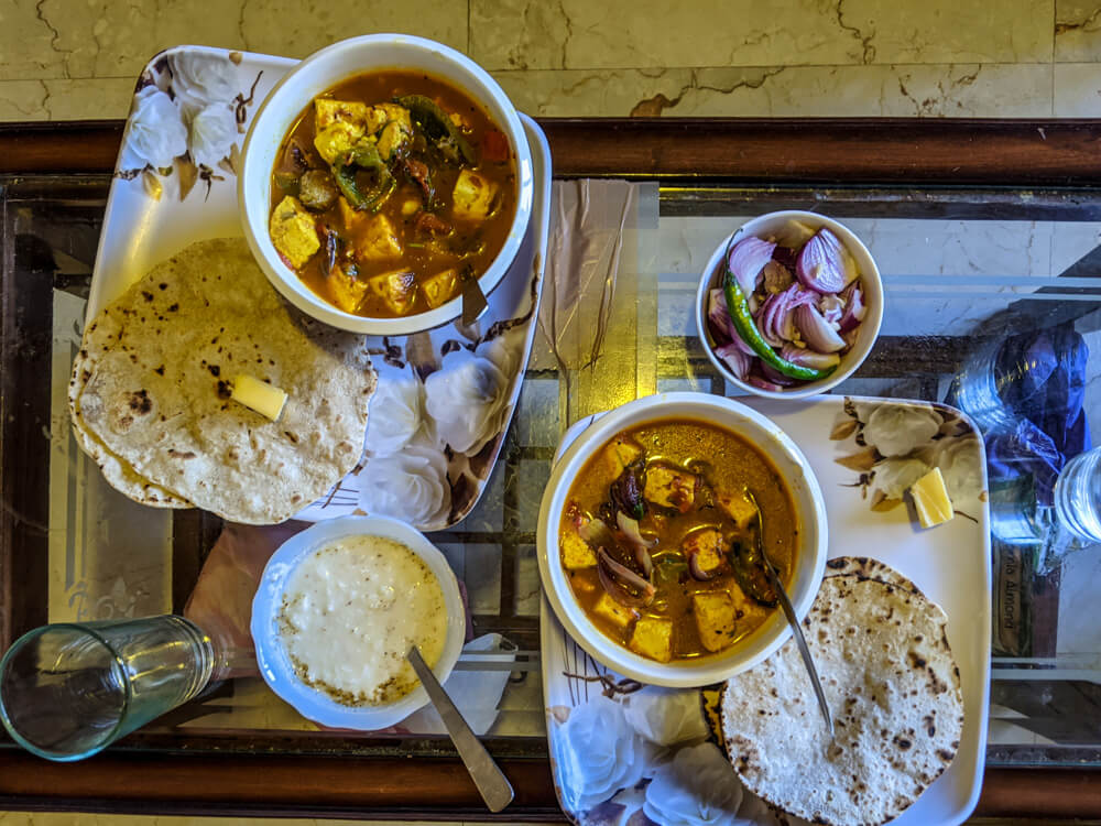 making food in homestay in mashobra