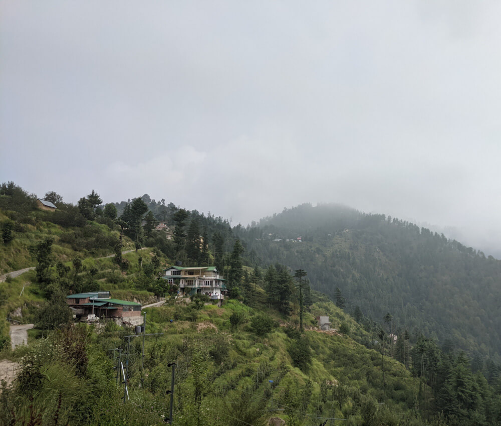 We Dared to Hike to Shikari Devi Temple (Mandi Himachal) On Our Own 11 sainthal village further ahead