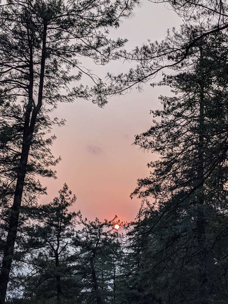 sunset around mashobra village