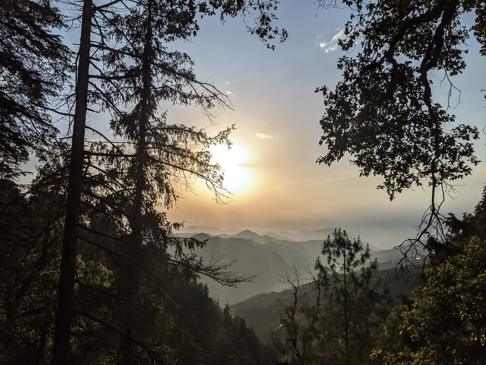 sunset in mashobra shimla