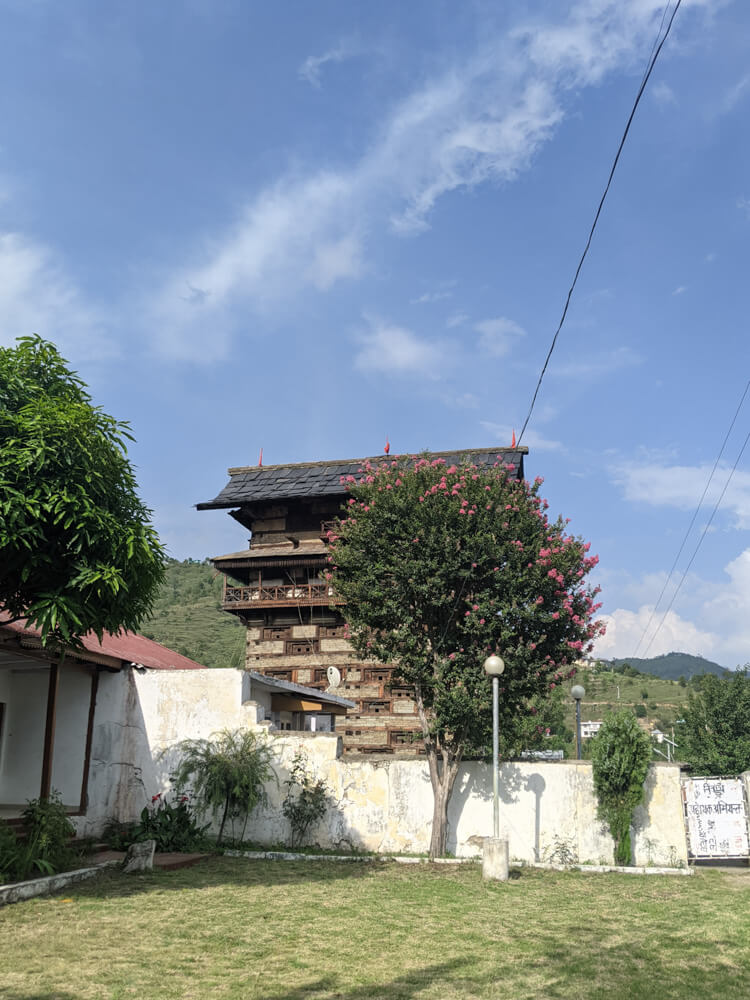 the fort as seen from pwd guesthouse pangna