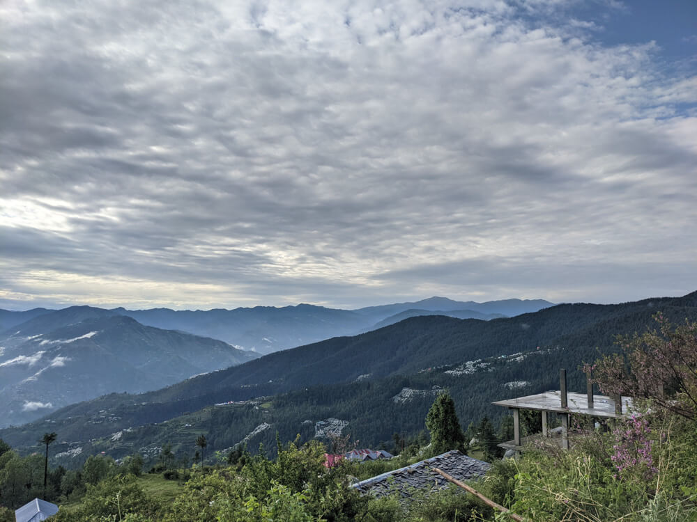 view from Fagu homestay