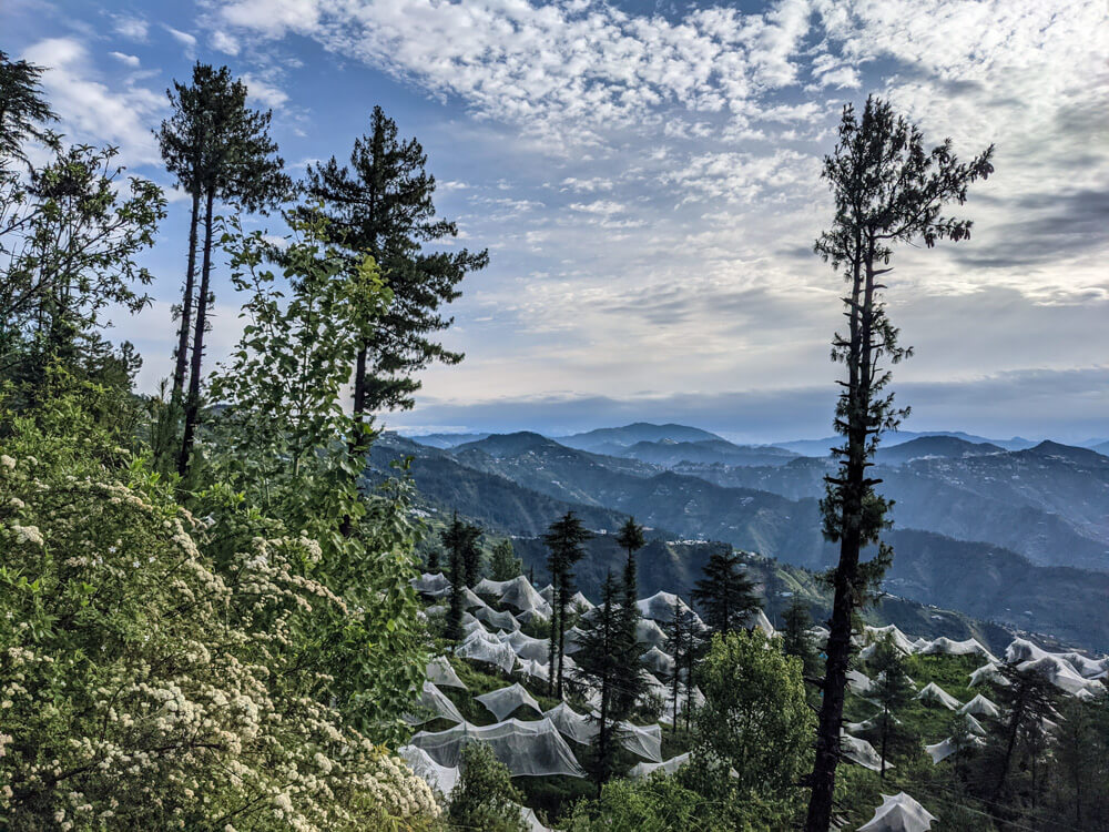 view of the hills from fagu village