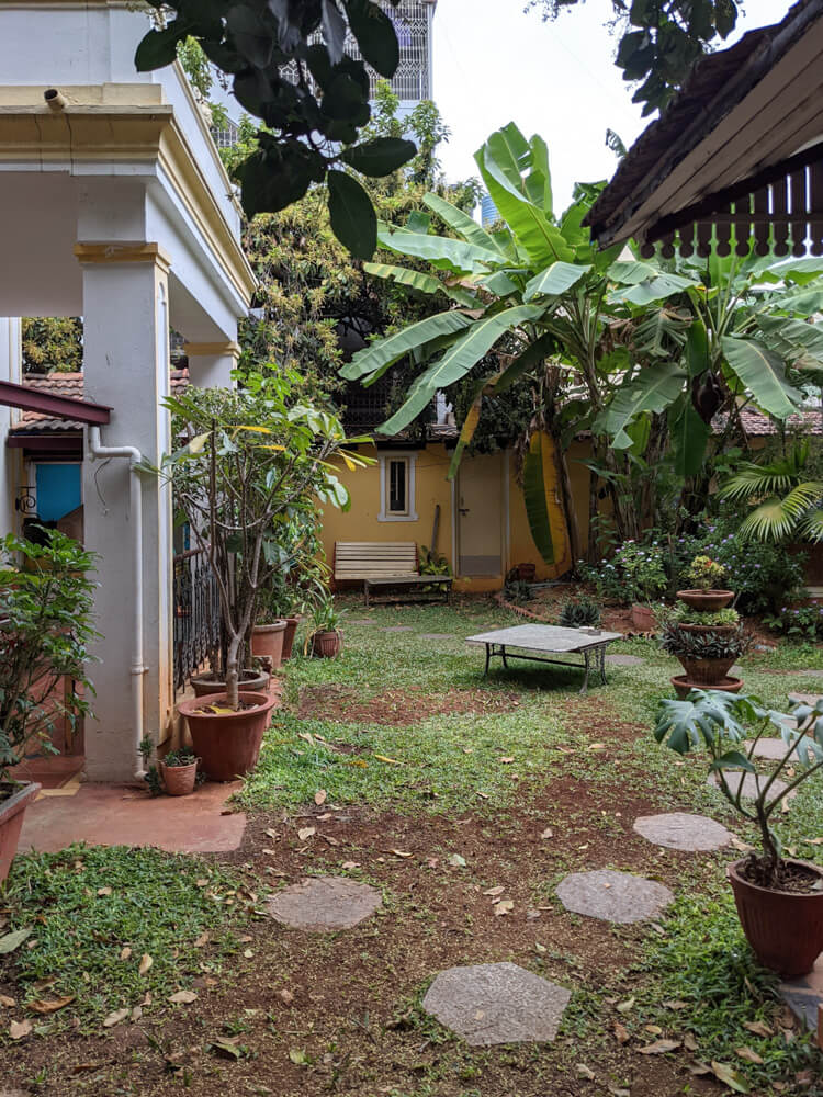 garden of best bangalore hotel casa cottage