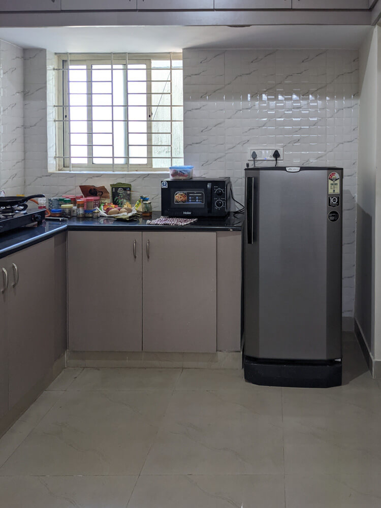 My Best Bangalore Hotels, Apartments, and Homestays (Stayed At Each) 14 kitchen in a apartment stay in bangalore