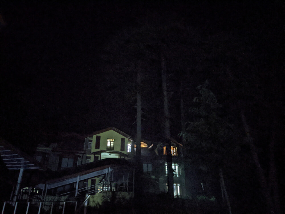 mamleshwar hotel in chindi village at night