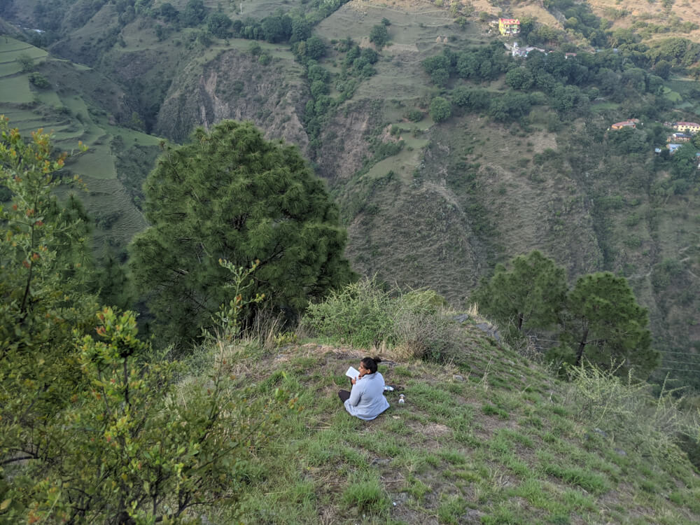 Favorite Himachal Pradesh Moments in 71 Photos 2 writing in the jungles of shimla district