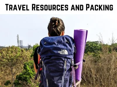 On My Canvas | Personal Growth and Travel Blog of a Nomadic Indian Writer 16 Travel Packing Travel Resources category shown through the writer and traveler carrying a backpack