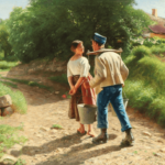 painting of a couple in countryside Hans_Brasen_-_Passiaren_Fortsættes_feature-image for secrets of a happy relationship article.png