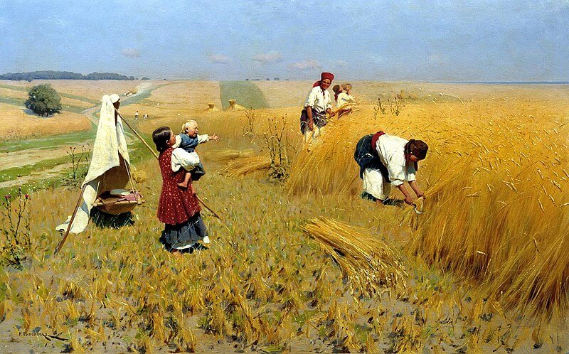 42 Handpicked Marcel Proust Quotes On Habits, Love, Desire, Misery, Memory, and Little Joys 2 Mykola Pymonenko Zhnyva women working in wheat fields painting in quotes of swanns article 1