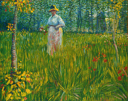 512px Vangogh femme dans un jardin a woman working in the garden one of van goghs