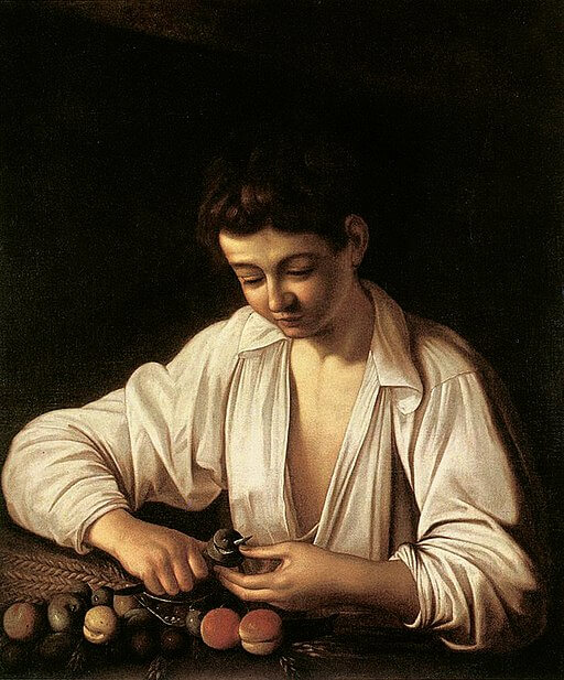 CARAVAGGIO,_A_boy_peeling_fruit_(1593) (1)