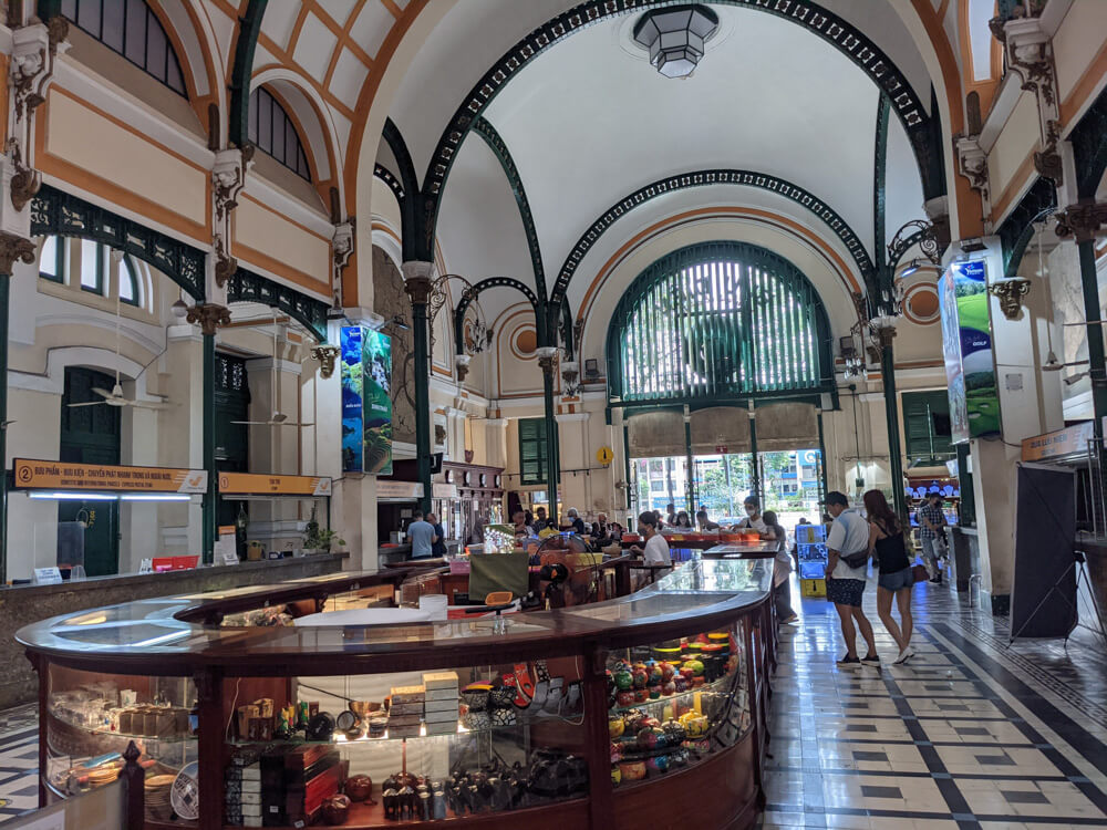 the building post office ho chi minh saigon