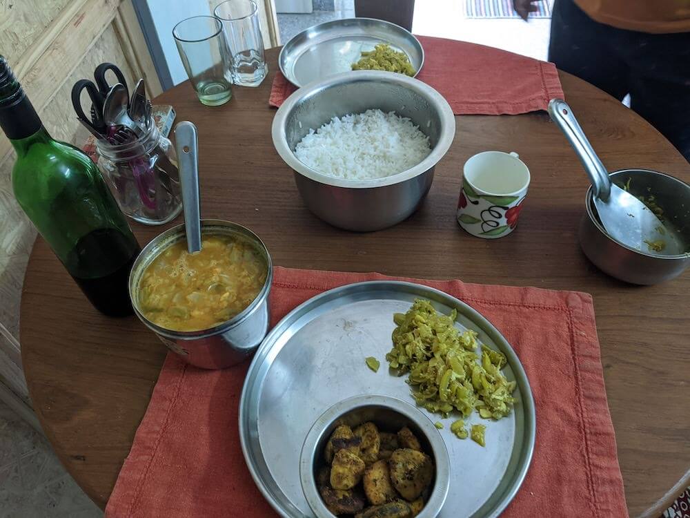 The Big Lessons a Little Family in Pondicherry Taught Me 7 a homemade meal in a tamil home in pondicherry