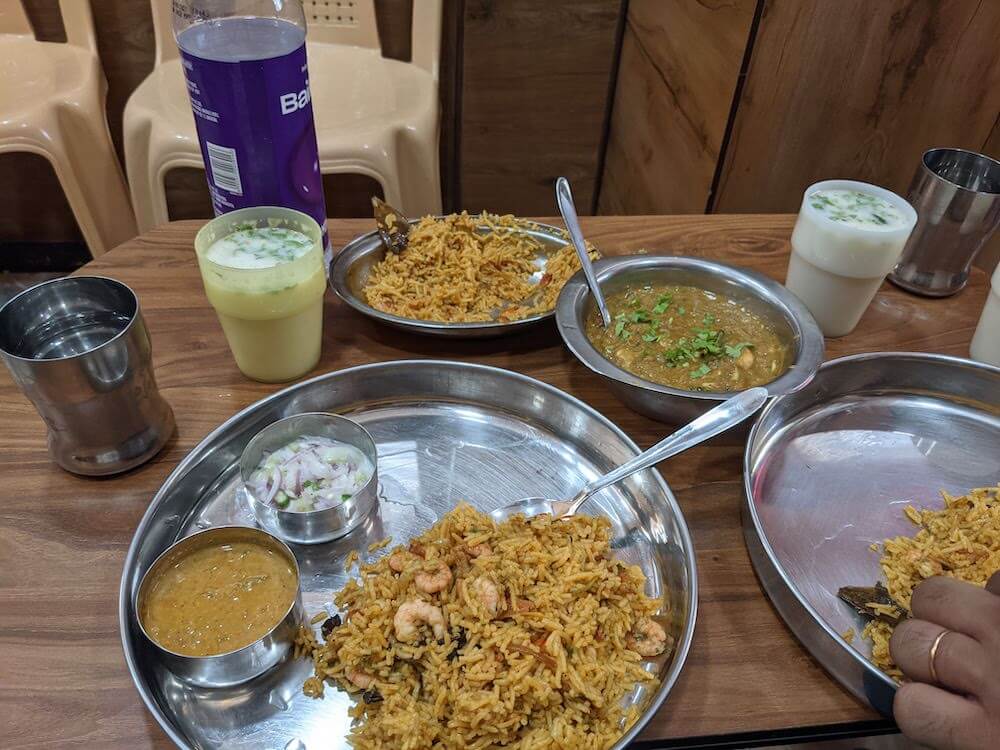 a seafood meal in pondicherry