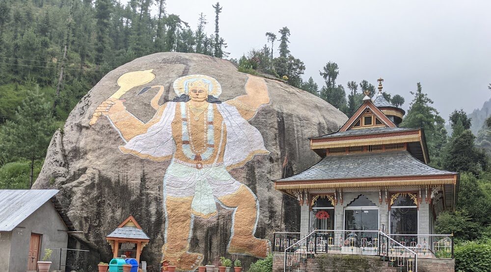 A Joyful Meander Over a Must-Do Himalayan Hike: Finding Our Own Pleasures 9 hanuman temple near rohanda mandi district