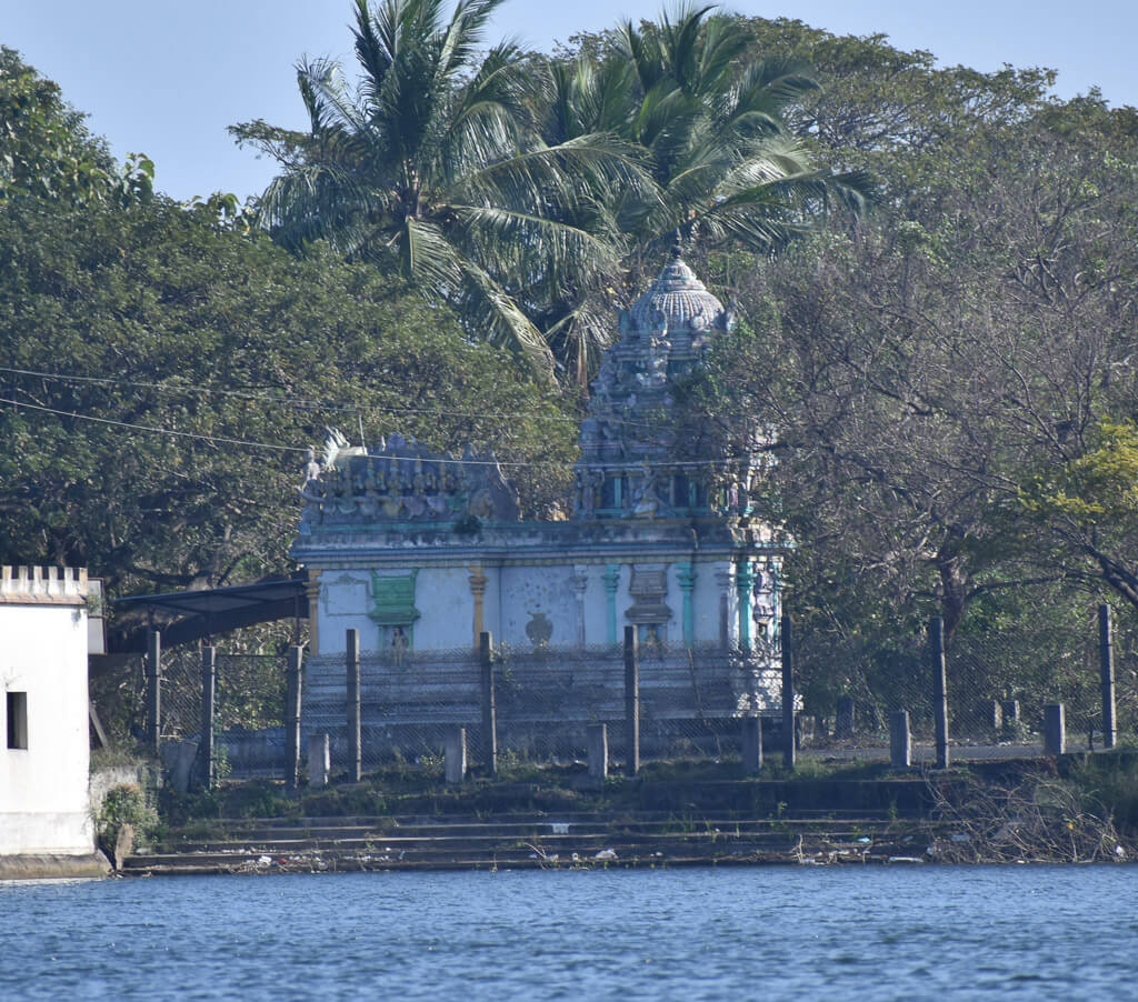 just a temple on the lake