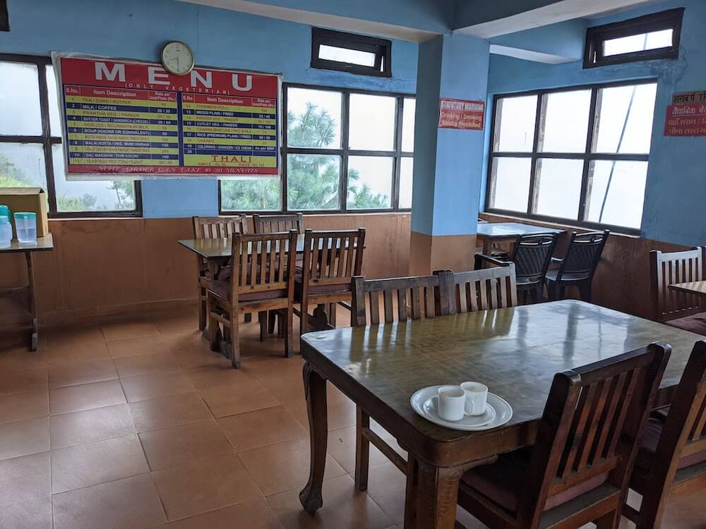 A Joyful Meander Over a Must-Do Himalayan Hike: Finding Our Own Pleasures 13 the simple restaurant of our homestay