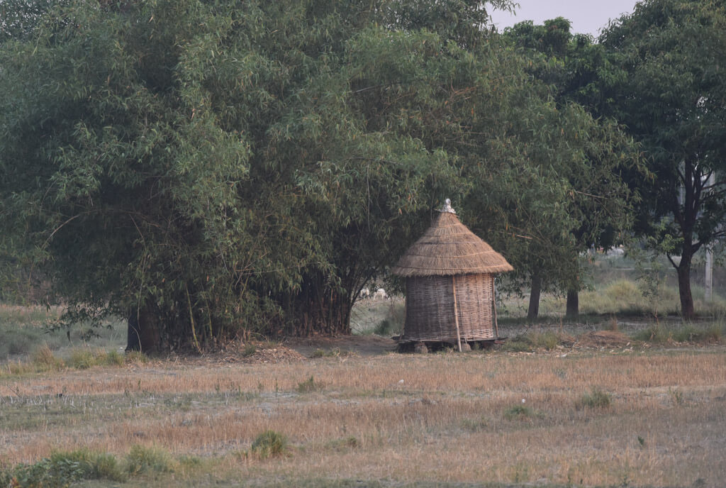 small village huts to store things india