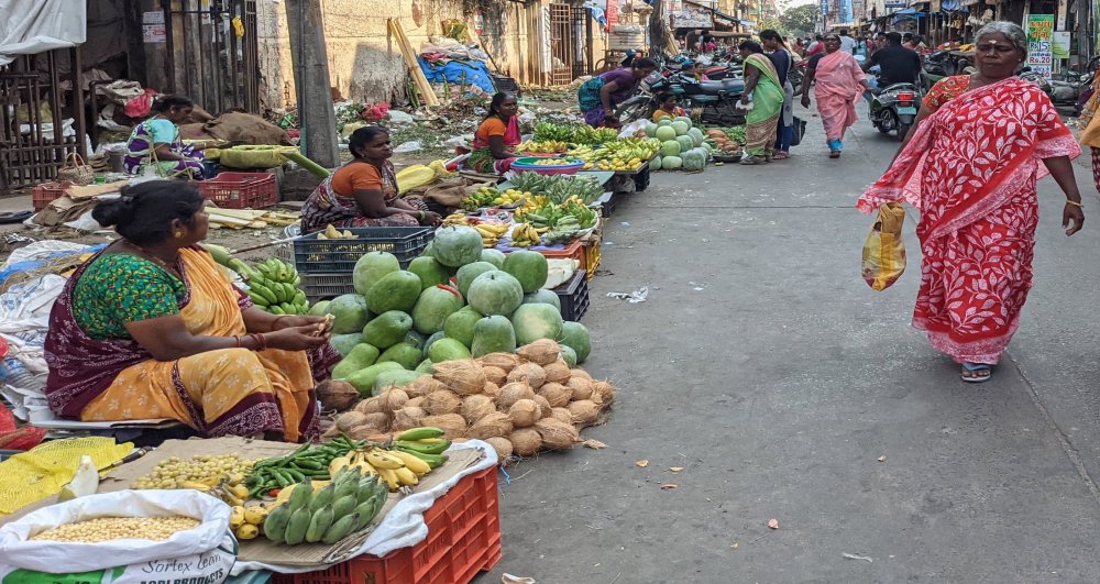 petha fruit being sold on pondicherry streets