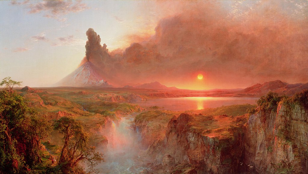 Cotopaxi church by Frederic Edwin Church 