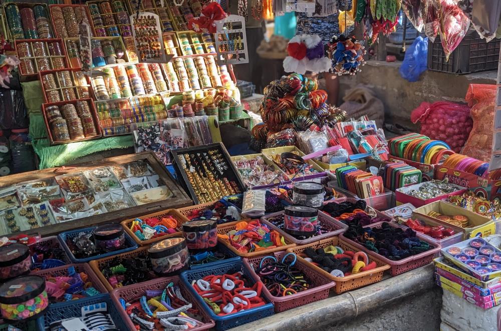 everything you ever need bangles hair bands siliguri market